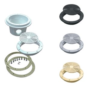 Design Fenékürítő fedél szürke