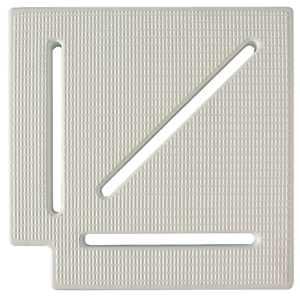 Túlfolyó sarok elem 90º 195mm