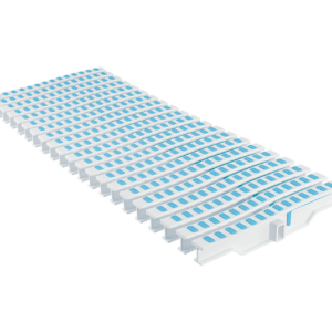 Túlfolyó rács egyenes kék 250mm