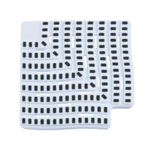 Túlfolyó sarok elem Antracit 90° 25cm