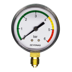 Glicerines inox nyomásmérő radiális