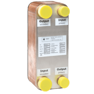 Lemezes hőcserélő D-PWT 75 kW / 55°C