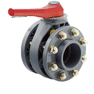 Pillangószelep karimákkal D110