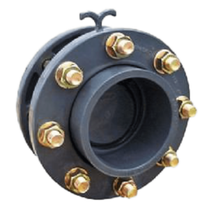 Rugós csappantyú karimákkal D125 PN10