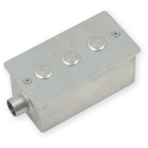 Beépítő inox doboz 3 piezo kapcsolóhoz