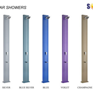 Szolárzuhany, lábmosóval antracit 28L