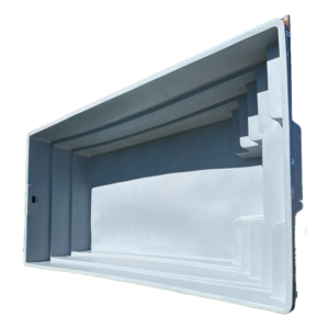 Square Pool HDPE - gyöngyház-szürke