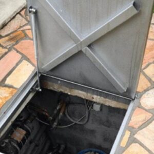 Aknafedél 600/12 kiemelhető AISI304