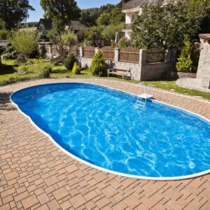 Ibiza oval kék; 3,20 x 6,00 x 1,20m